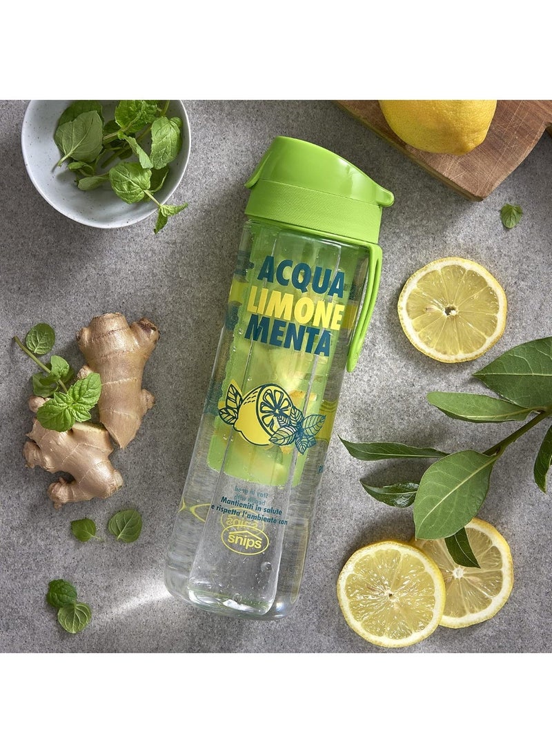 سنيبس زجاجة مياه مزينة من سنيبس تريتان 0.75 لتر - مياه خضراء صديقة للبيئة - Image 2